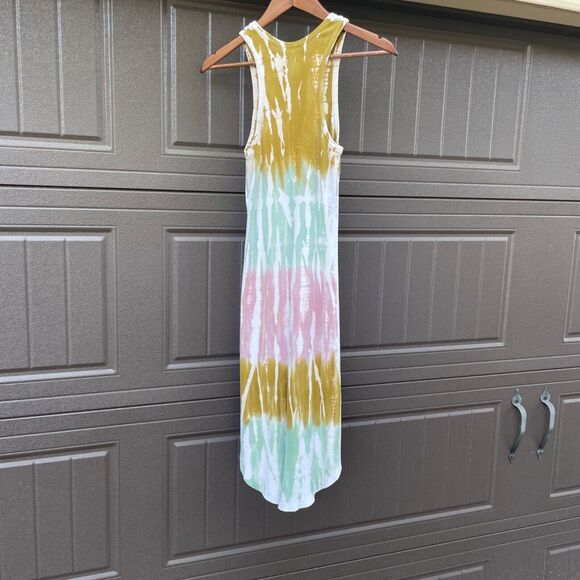 Young Fabulous & Broke Tie Dye Ribbed Midi Dress Small Sleeveless - Picture 7 of 13